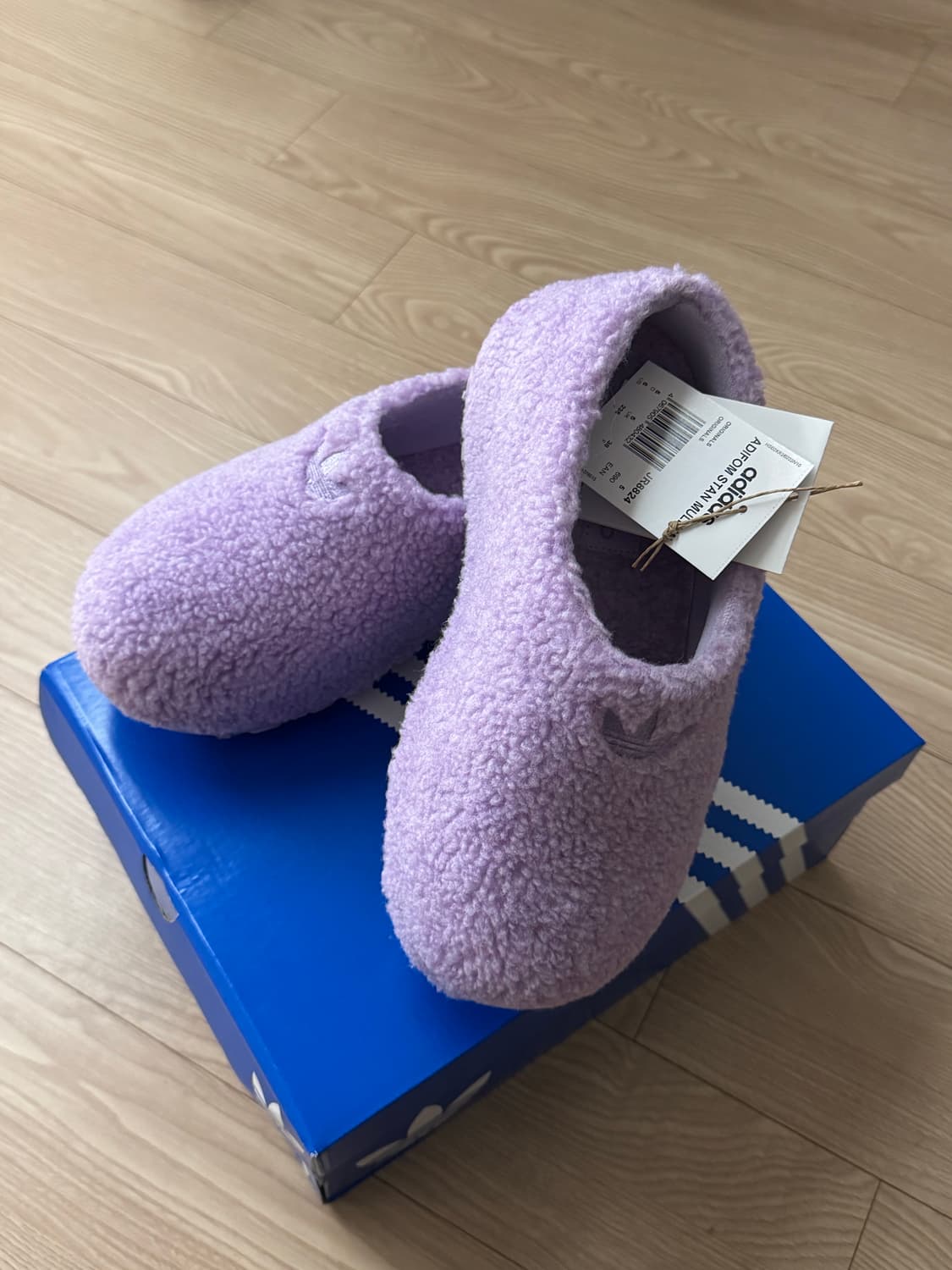 아디다스 아디폼 스탠 뮬 W 퍼플 235 새상품 상품이미지4