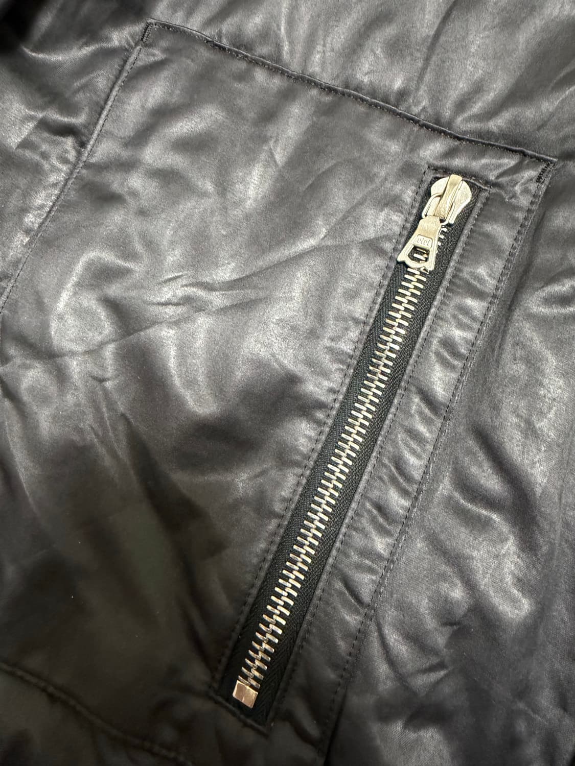 아티잔 페이크레더 레이어드 후드집업 상품이미지5