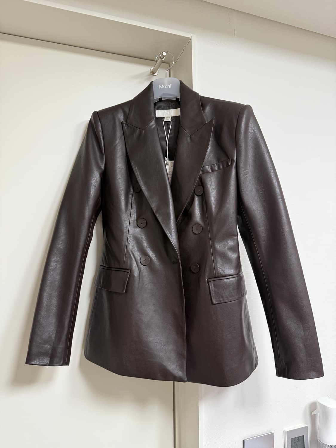 Zara leather jacket slim fit 자라 가죽 자켓 슬림 상품이미지2