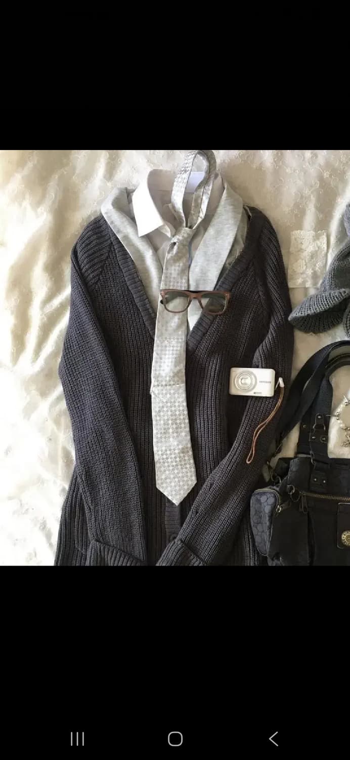 모리 너드걸 무드 가디건 상품이미지1