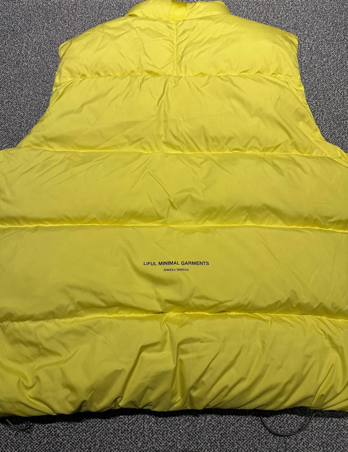 라이풀 다운 조끼 옐로우 3사이즈 상품이미지4
