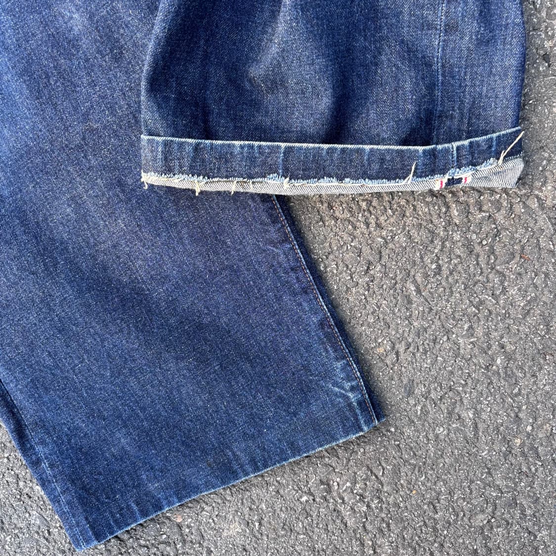 일본 랭글러 와이드 셀비지 데님 팬츠 상품이미지8