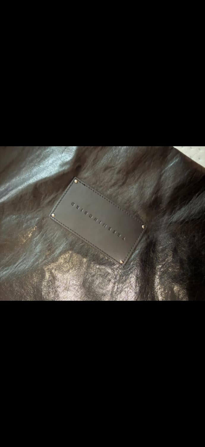 트리밍버드 레더 스퀘어 블랙 빅사이즈 상품이미지6