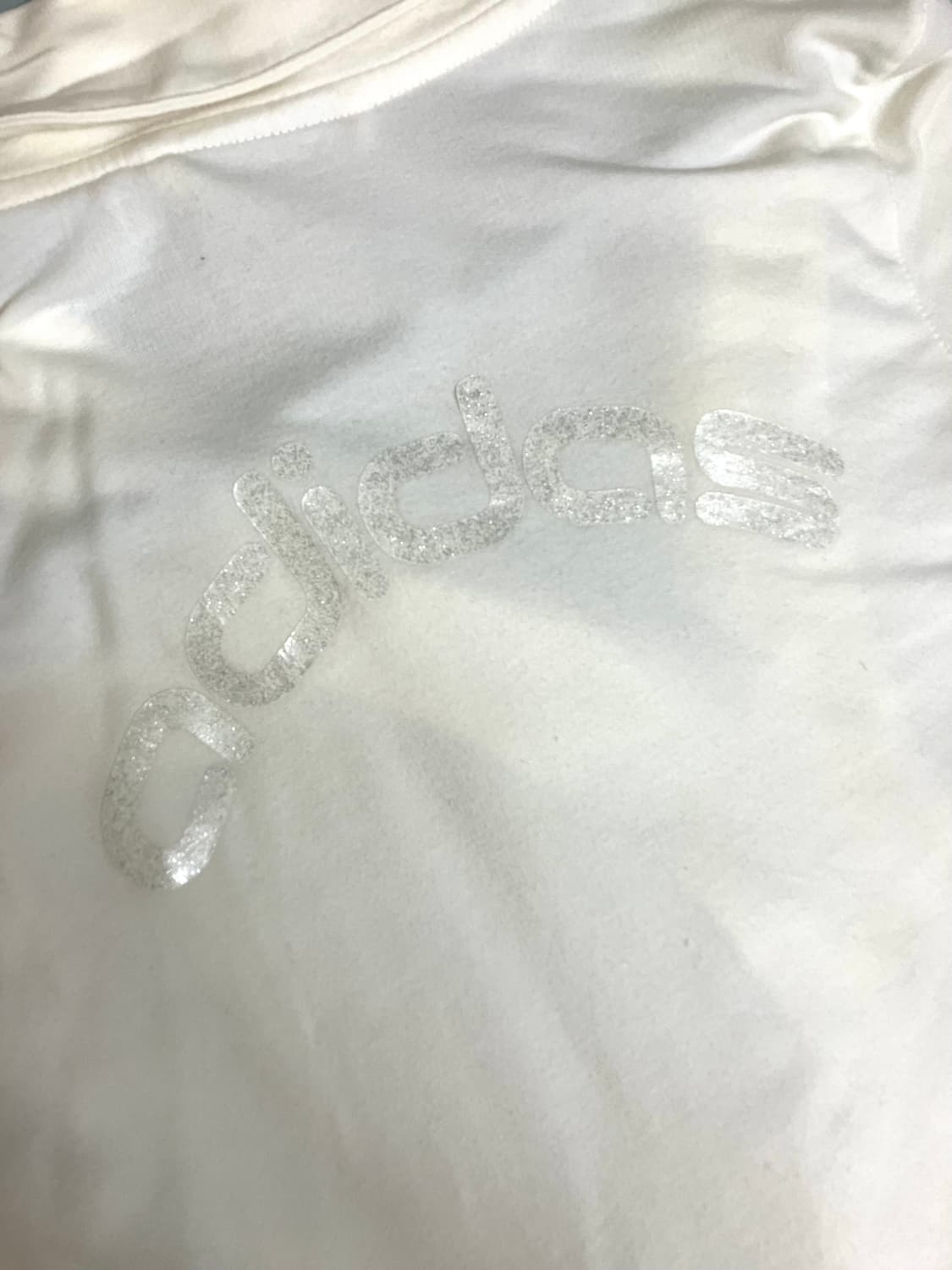 아디다스 빈티지 져지 집업 화이트 별 빅로고 상품이미지3