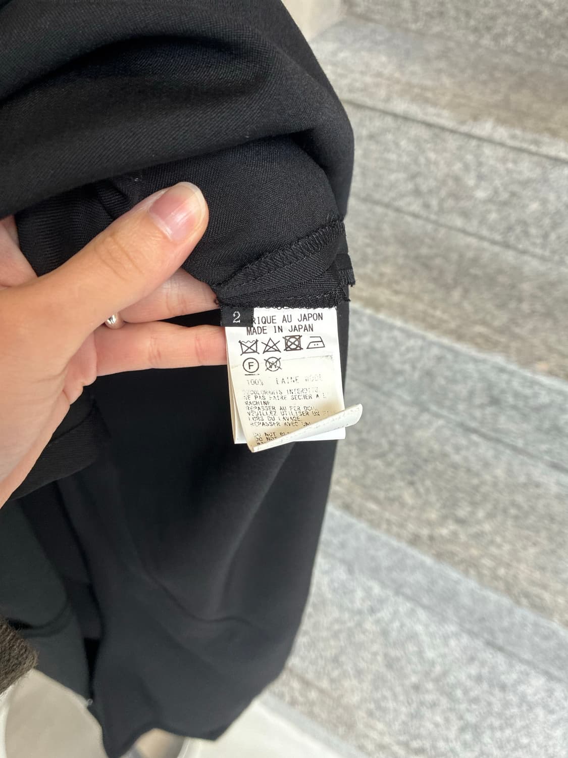 요지 야마모토 와이즈 버튼 스커트 상품이미지8