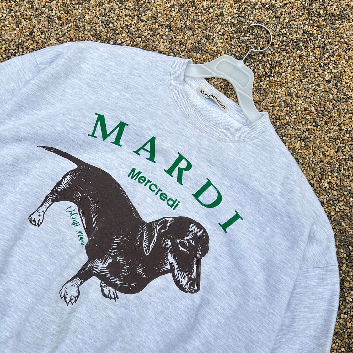 마르디 메크르디 닥스훈트 맨투맨 상품이미지2