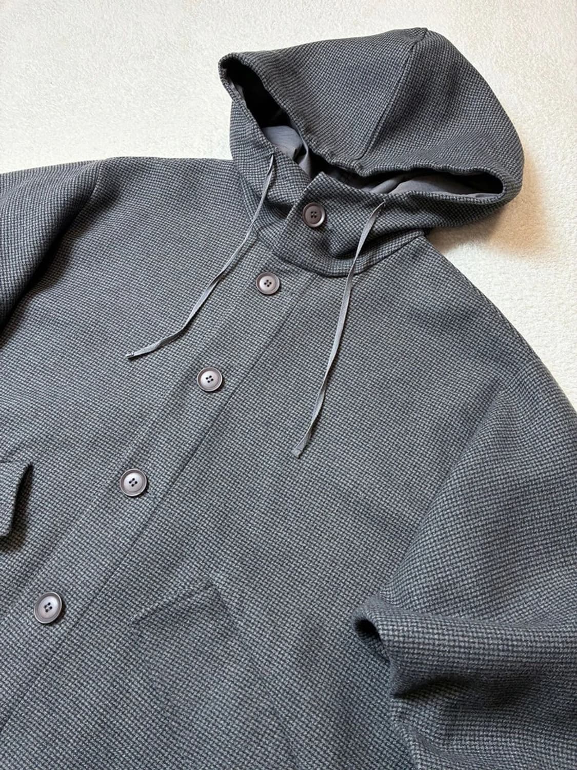 어반디타입 시티보이 오버핏 체크 후드 자켓 PN6322    상품이미지2