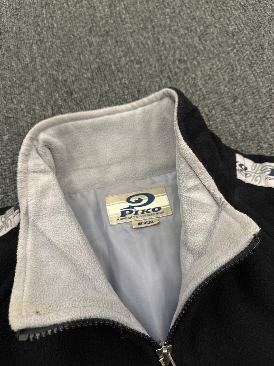 M) PIKO 피코 플리스 집업 자켓 후리스 블랙 상품이미지5