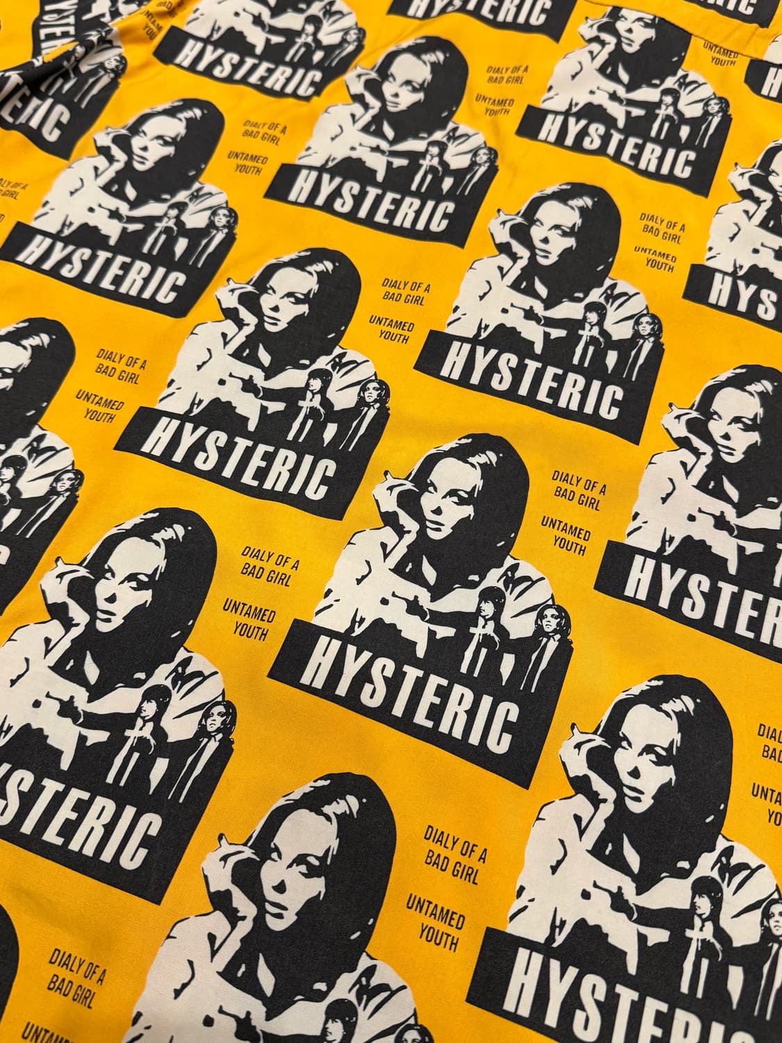 [L] 히스테릭글래머 픽션 알로하 셔츠 옐로우  상품이미지6