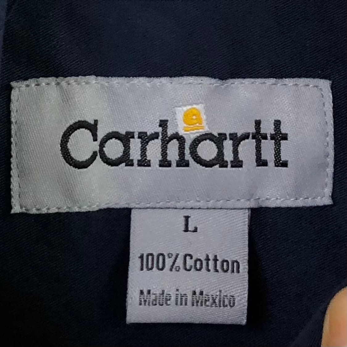 Xxl 칼하트 네이비 워크 셔츠 상품이미지3