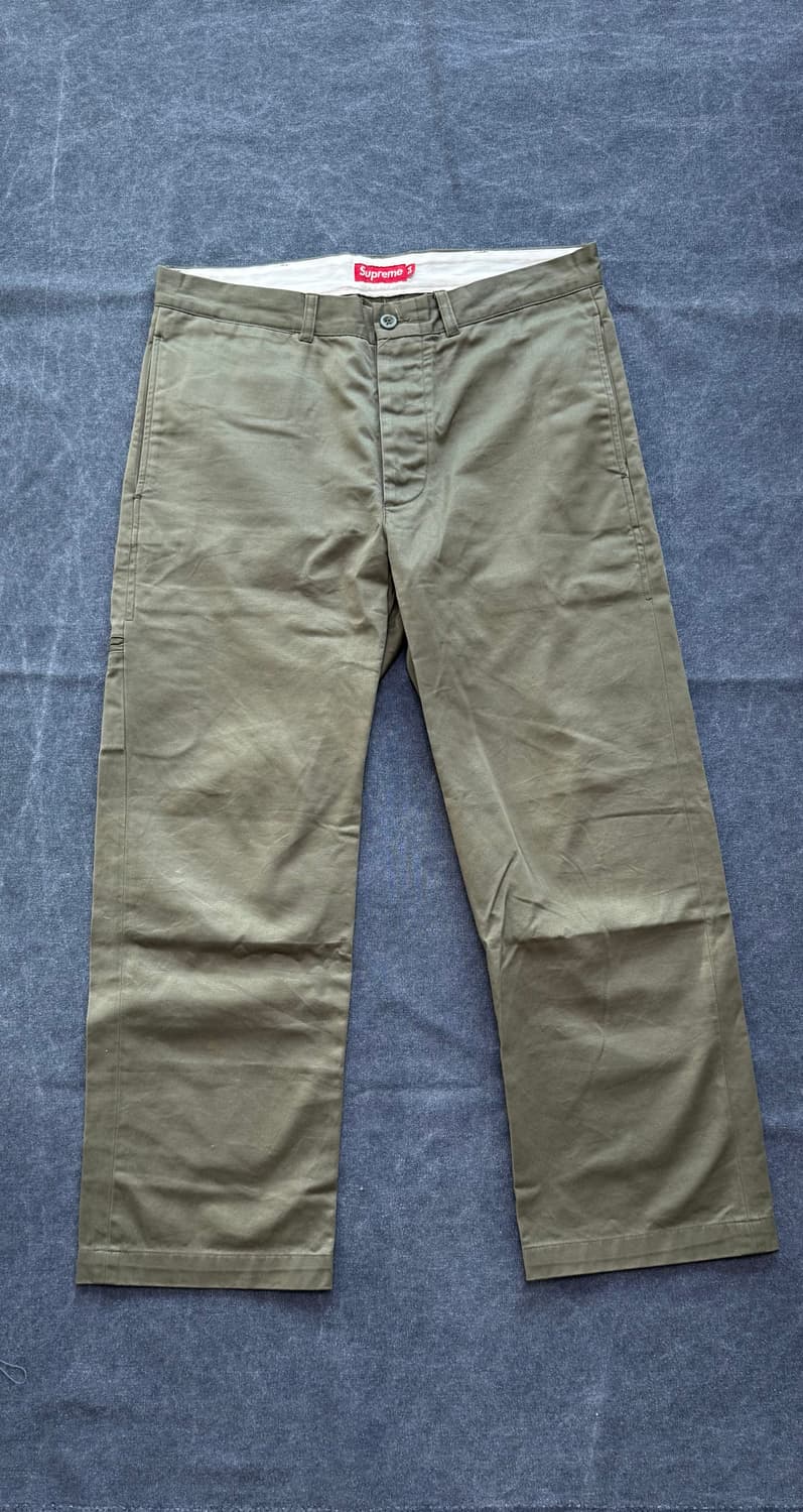(34) 슈프림 올리브 치노 팬츠 상품이미지1