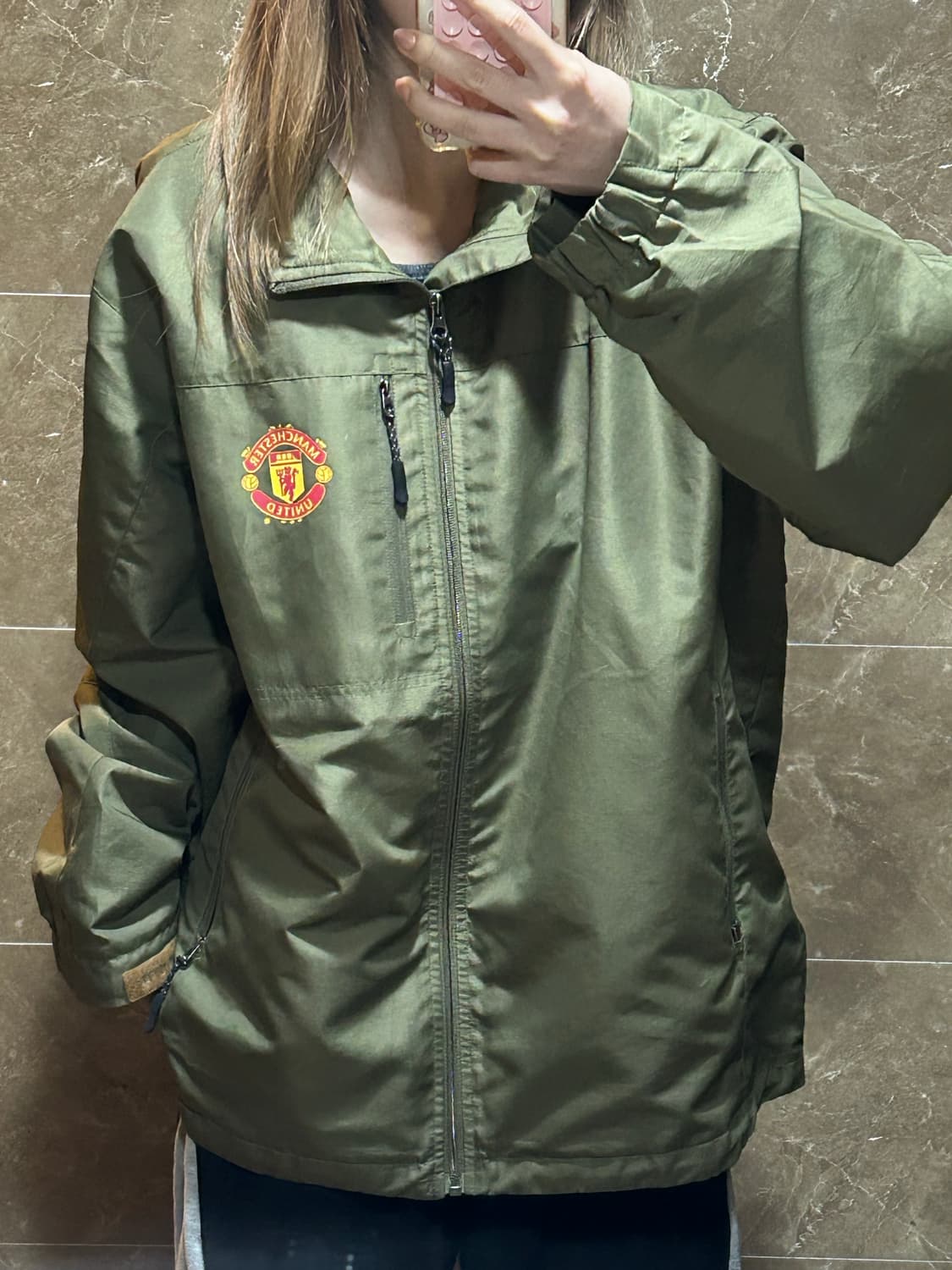 맨체스터 바람막이 카키 자켓 상품이미지1