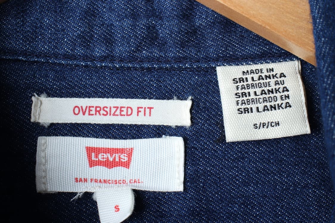 (S-XL) 리바이스 셔츠 남방 데님 청 무지 아메카지-H32499 상품이미지5