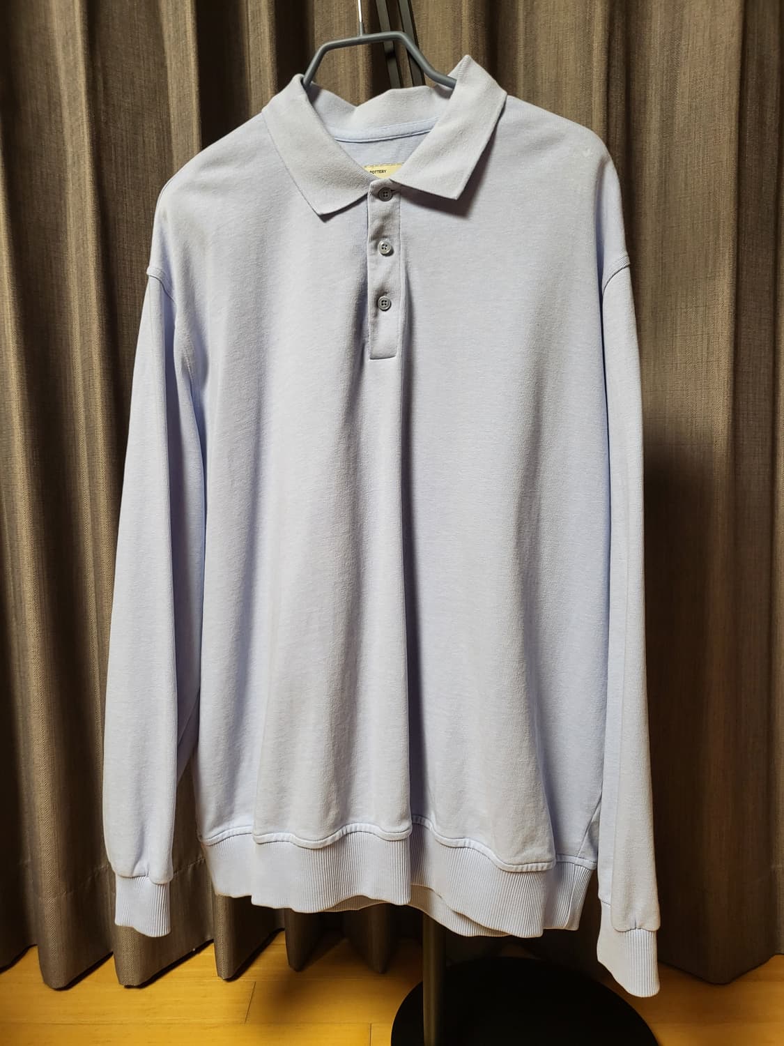 [3] 포터리 카라 스웻셔츠 삭스(sax) 컬러 상품이미지1