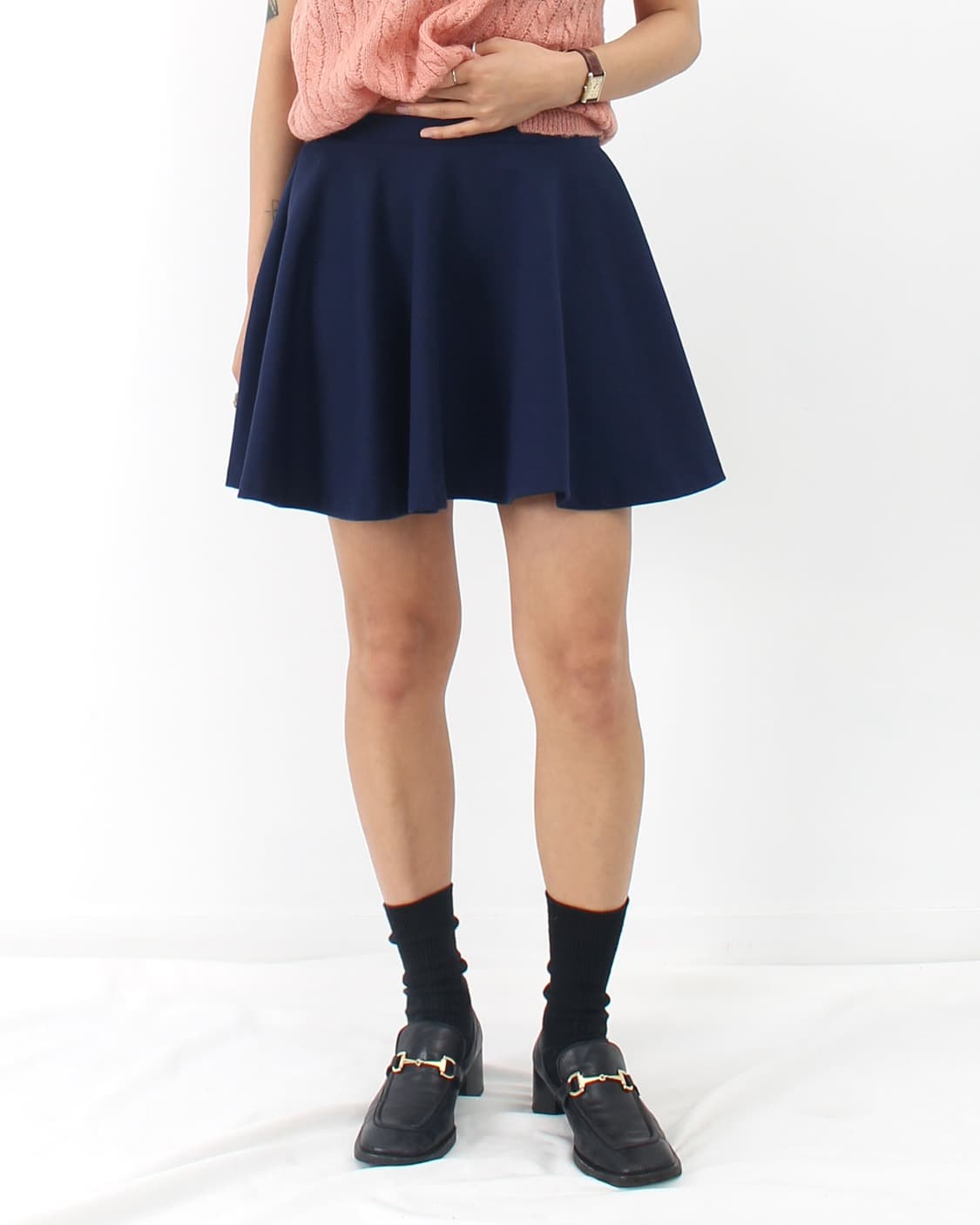 랄프로렌 Ralph Lauren 네이비 플레어 미니 스커트 상품이미지10