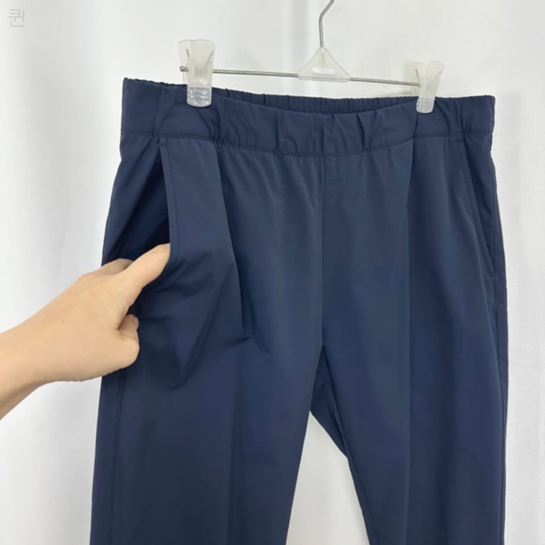 노스페이스 여자 밴딩 스판 얇은바지 네이비 75 상품이미지3