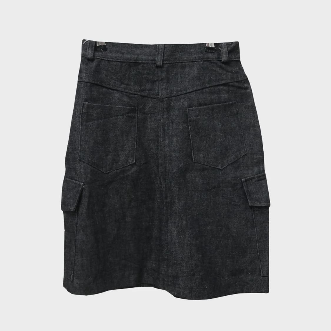 ROLL OVER 흑청 카고 미디스커트 61526 상품이미지2