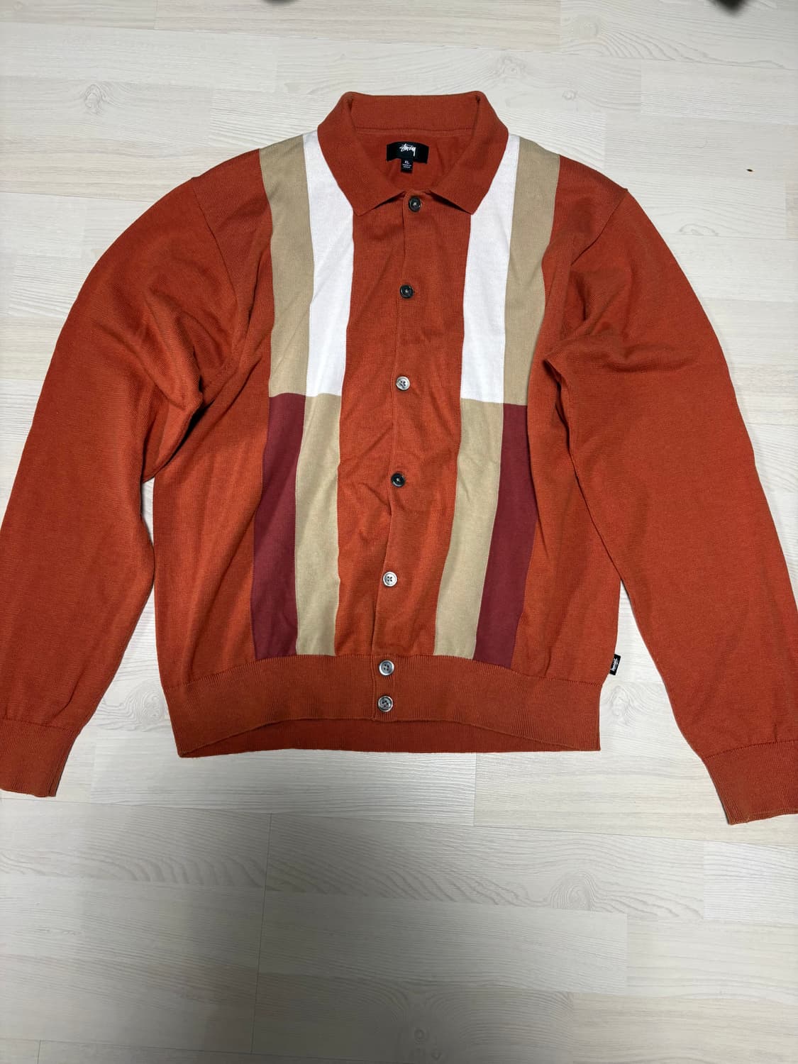 stussy / knit polo / XL size  상품이미지1