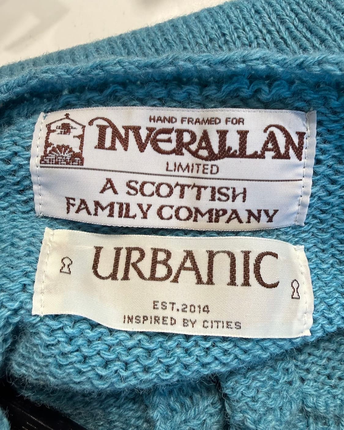 인버알란 얼바닉 블루 라운드 가디건  상품이미지8