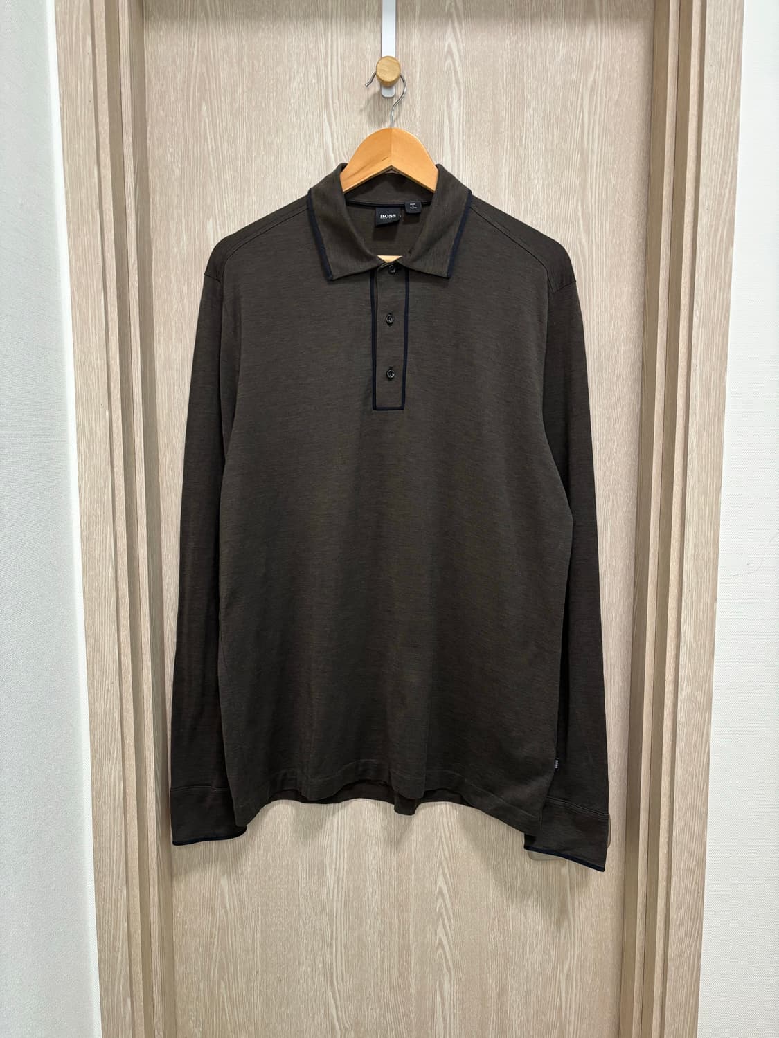 휴고보스 HugoBoss 긴팔카라티 XL/다크브라운 상품이미지1