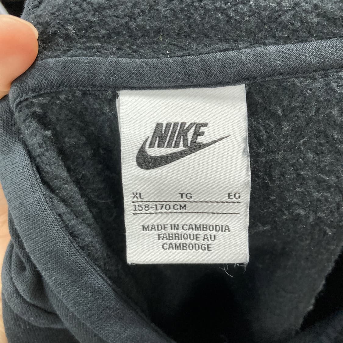 나이키 여성후드집업자켓 블랙 XL 상품이미지4