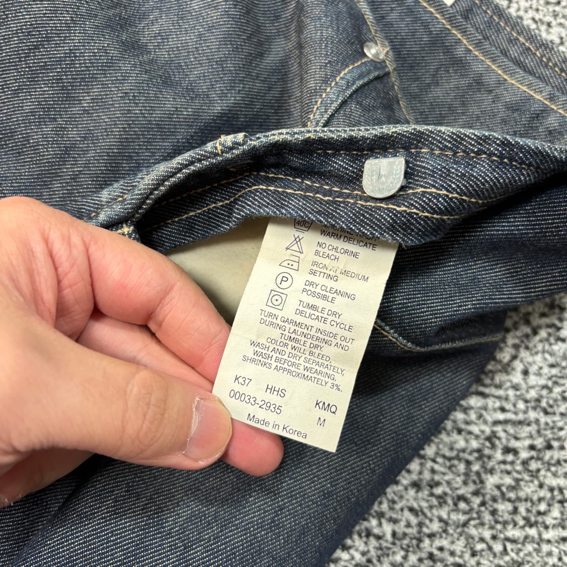 [W] 리바이스 엔지니어드진 걸즈 버클 랩 데님 스커트 (M) 상품이미지4