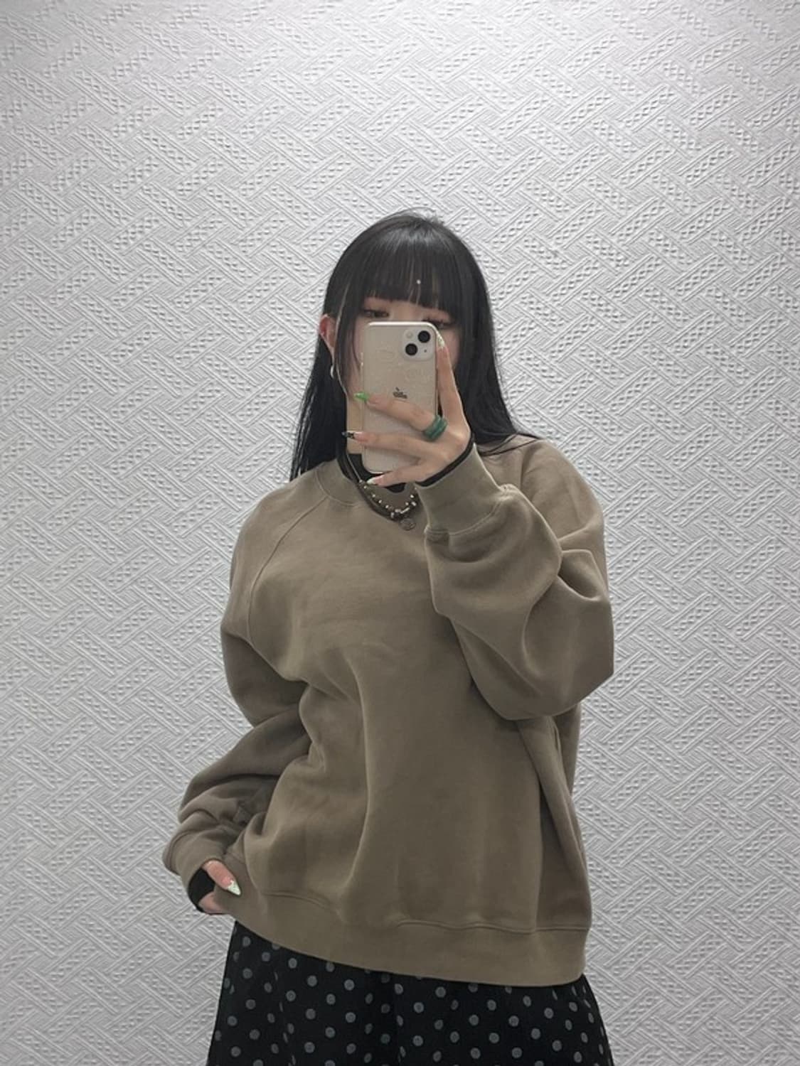 피어 오브 갓 에센셜 모던 캐주얼 백로고 약기모 맨투맨 M C09093 상품이미지2