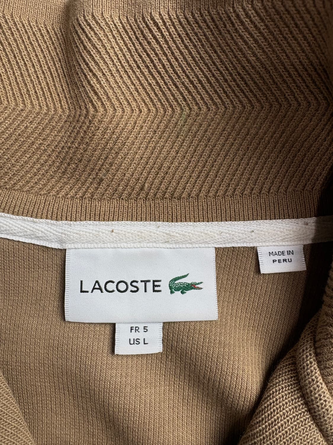 라코스테 스몰로고 루즈핏 하프 집업 스웻셔츠 2884 상품이미지3