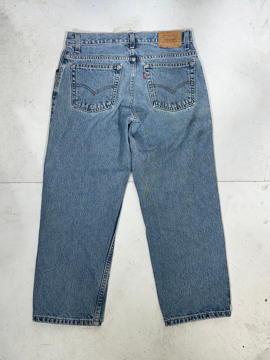 리바이스 550 연청 와이드 데님 팬츠 30 상품이미지5