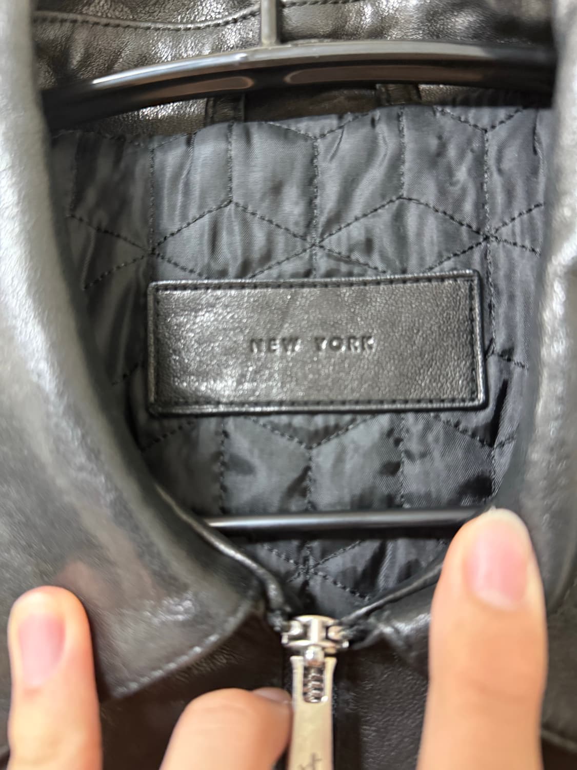 질스튜어트 뉴욕 램스킨 리얼레더자켓 S 상품이미지4