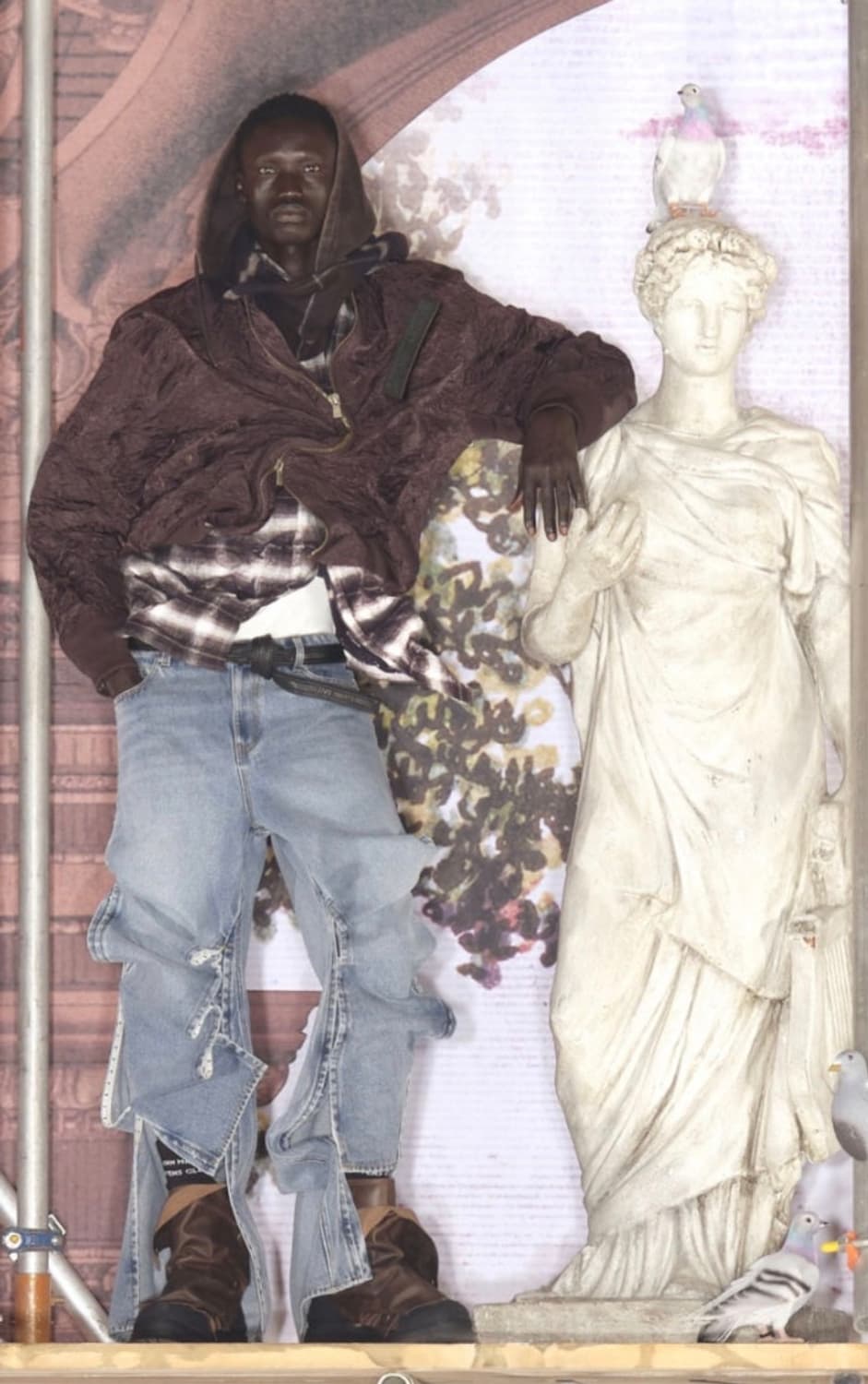 글렌마틴스 & H&M 후드 울 스카프 상품이미지2