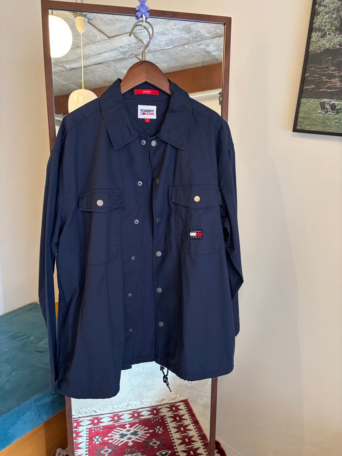tommy 타미진스 네이비 블루종 셔츠 자켓 상품이미지2