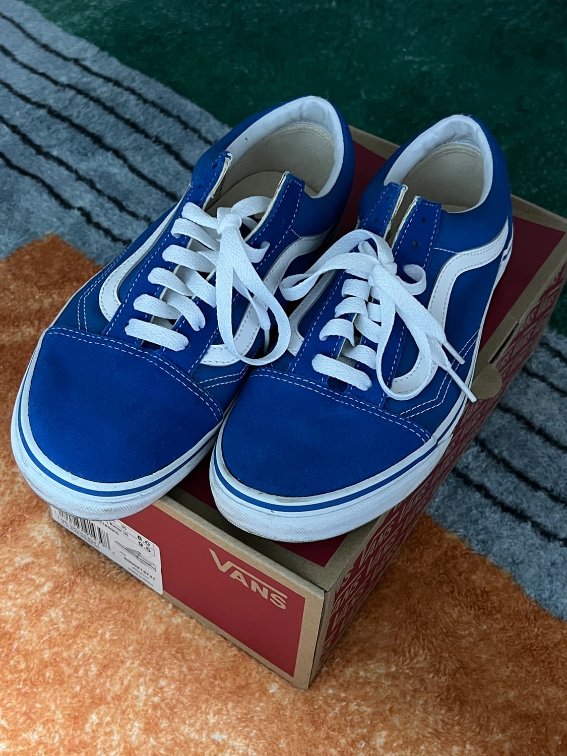 (시착용) 반스 올드스쿨 애너하임 블루 상품이미지1
