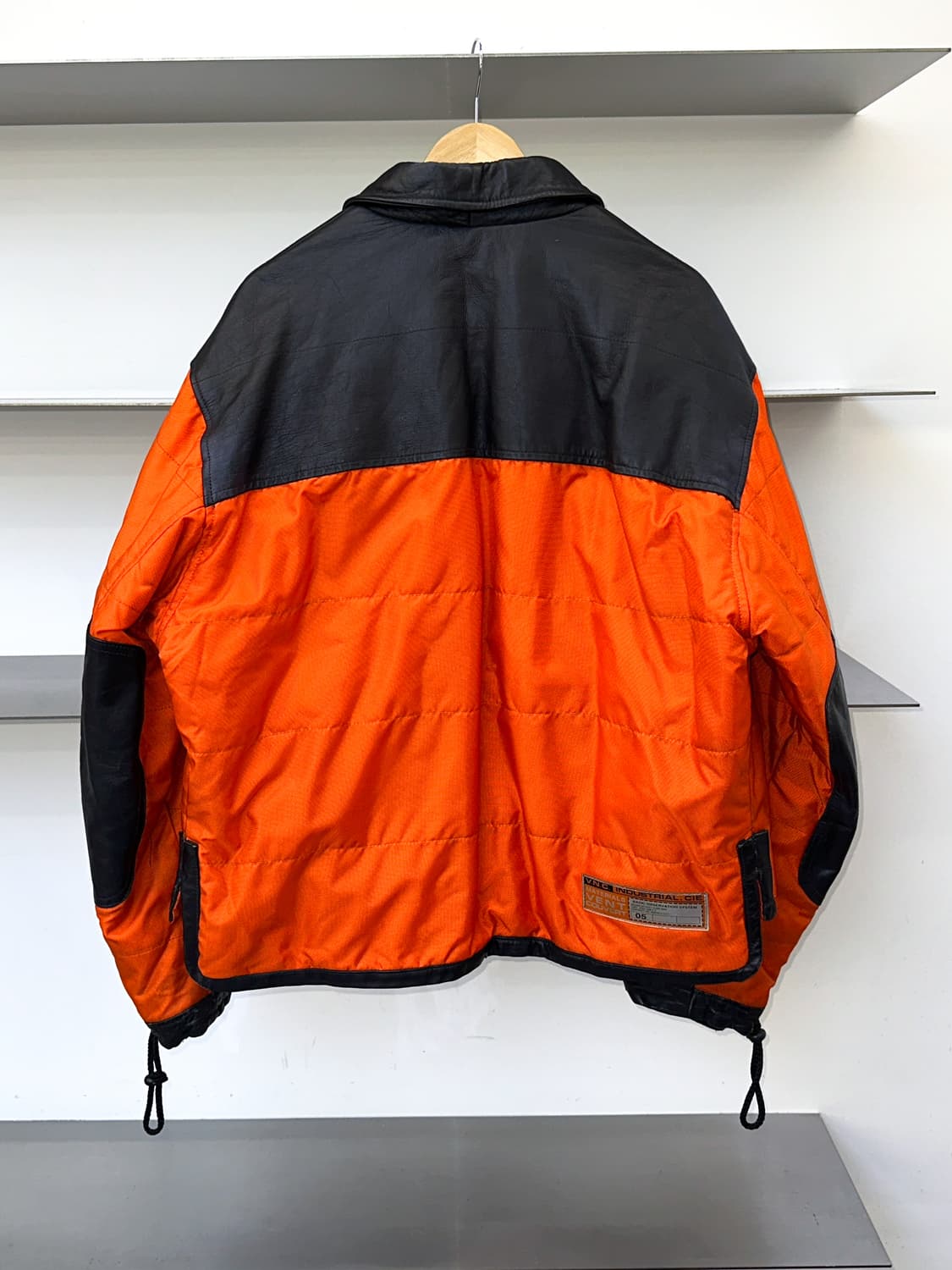 방트 쿠베르 90s 나일론 레더 모터사이클 자켓 상품이미지3