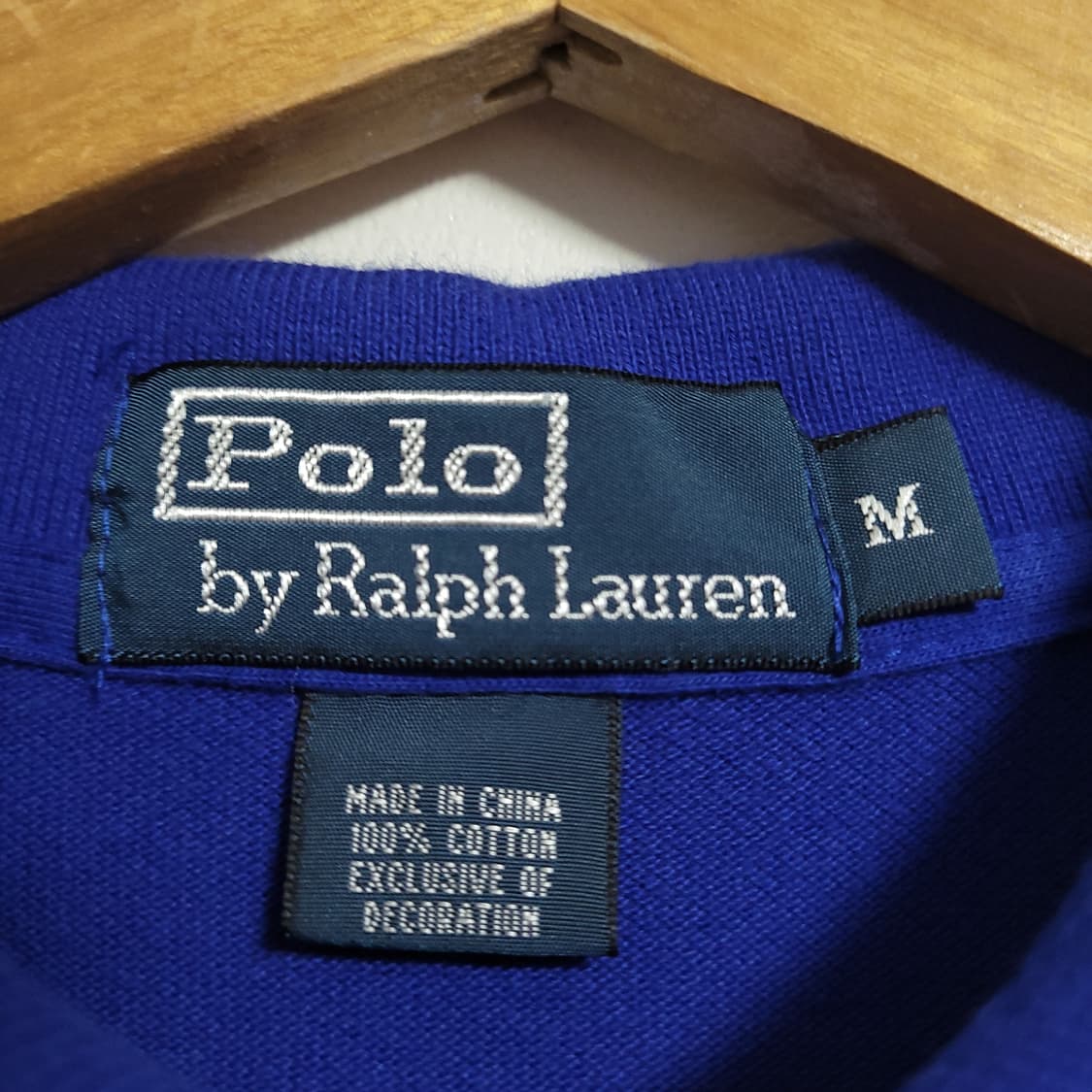 (M) POLO 폴로랄프로렌 블루 반팔 카라티 상품이미지3