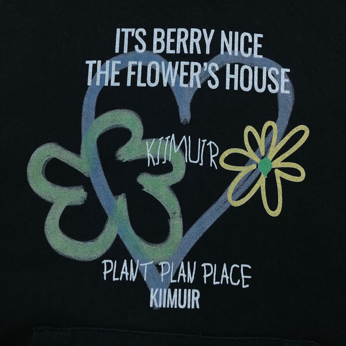 키뮤어 빅로고 블랙 후드티 상품이미지2