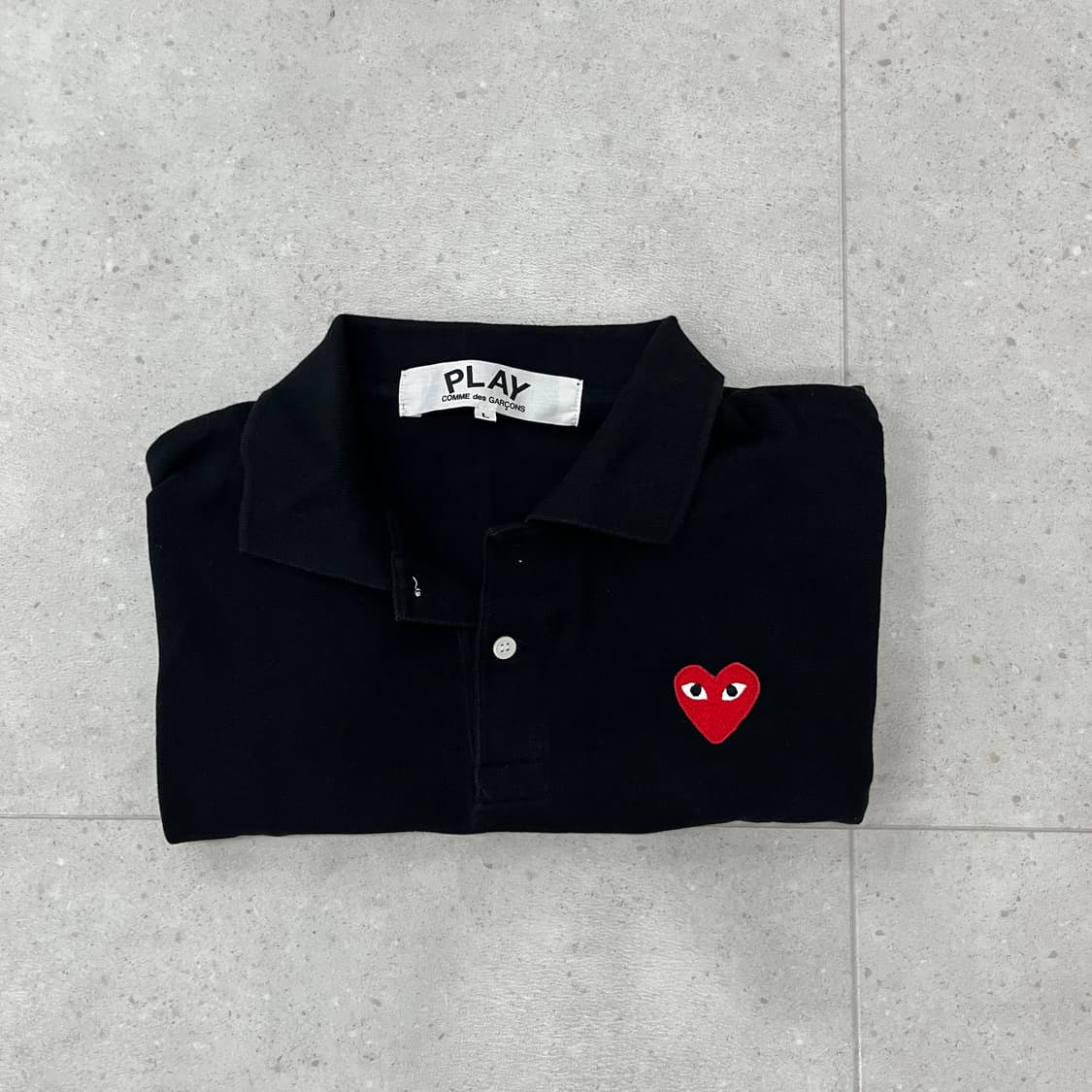 꼼데가르송 블랙 카라티 상품이미지2