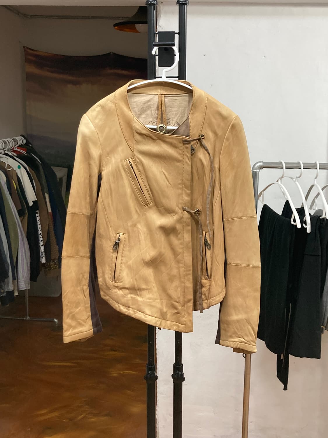 REAC 레더 슬림 자켓 상품이미지2