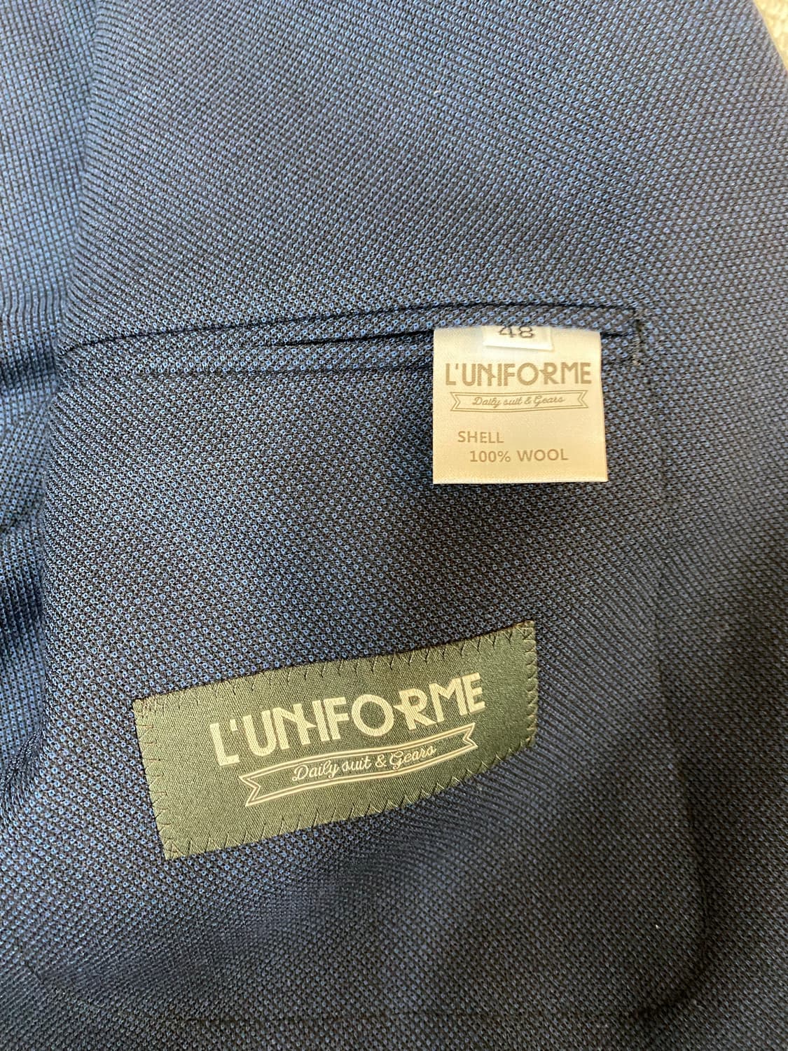 루니포르메 버드아이 금장 블레이져 상품이미지2