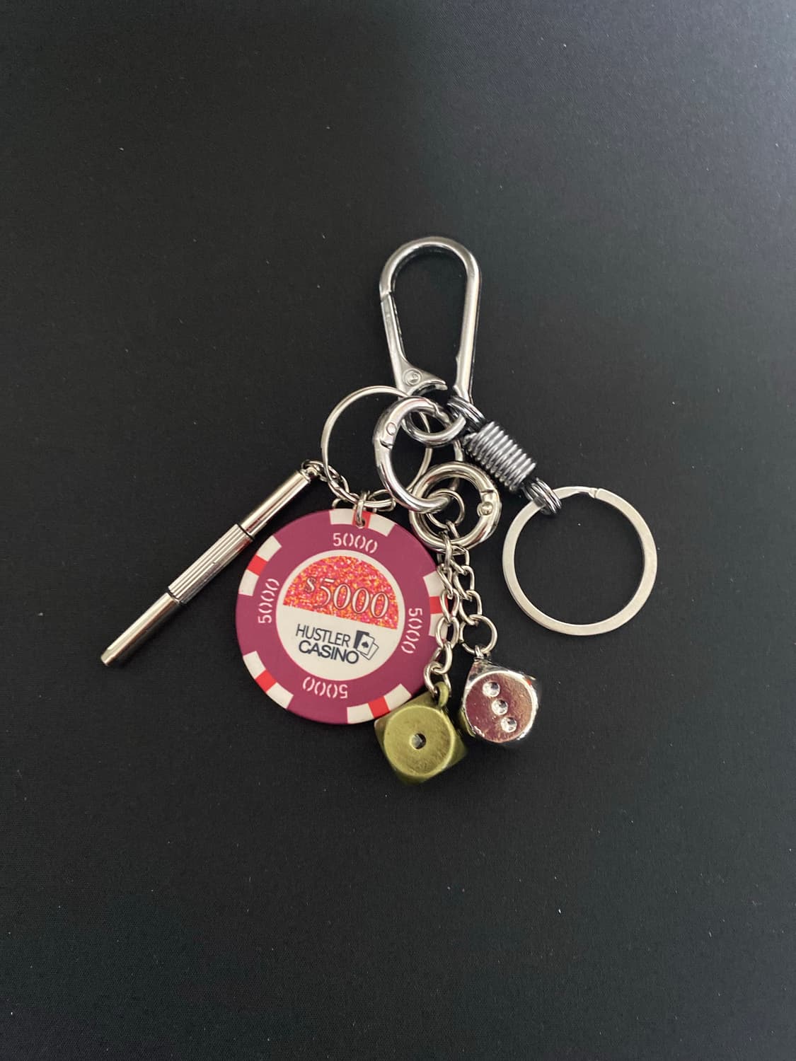 메탈 다이스 카지노 칩 키링 상품이미지4