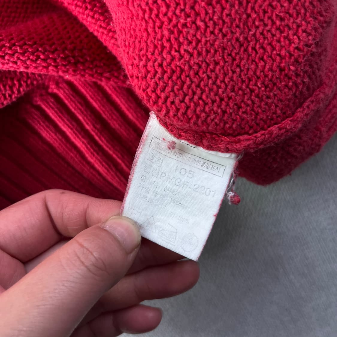 100 폴로랄프로렌 코튼 레드 니트 상품이미지4