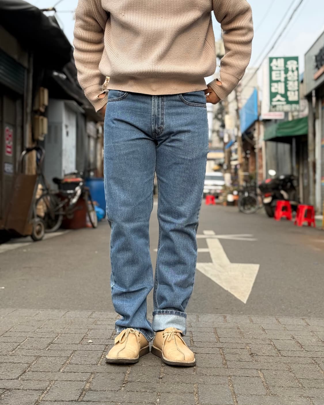 00‘s 리바이스 505 레귤러핏 데님 팬츠 [데드스탁] 32 상품이미지7