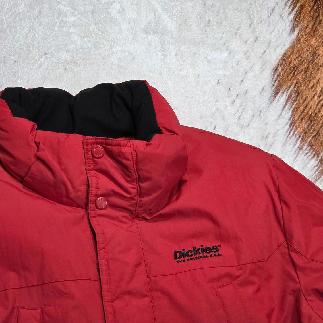 디키즈 레드 패딩 점퍼 상품이미지2