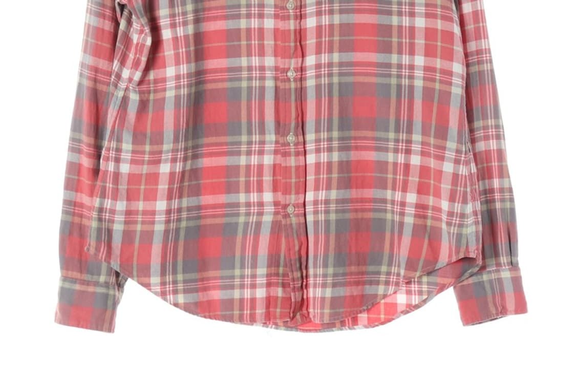 폴로 랄프로렌 클래식핏 핑크 그레이 체크 셔츠 L 상품이미지4