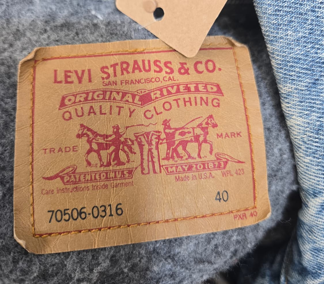리바이스 70506 빈티지 데님 자켓 40 상품이미지3