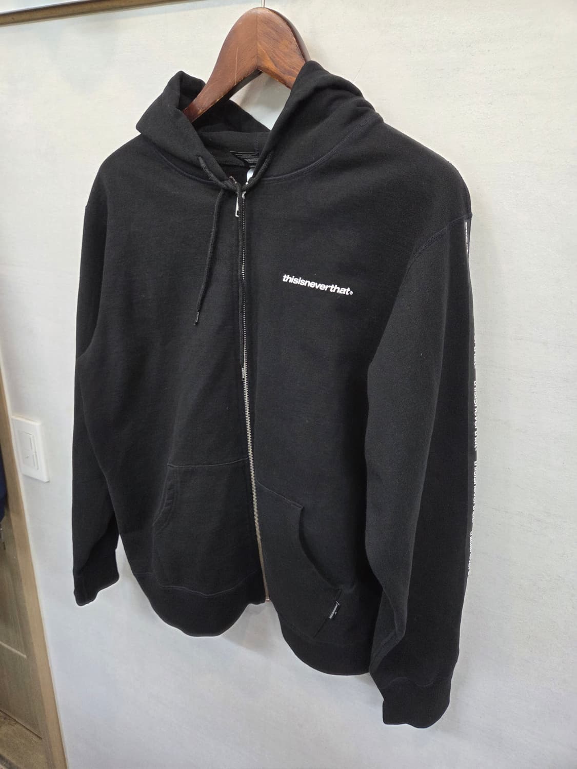 디스이즈네버댓 테잎사이드로고 후드집업 L 상품이미지7
