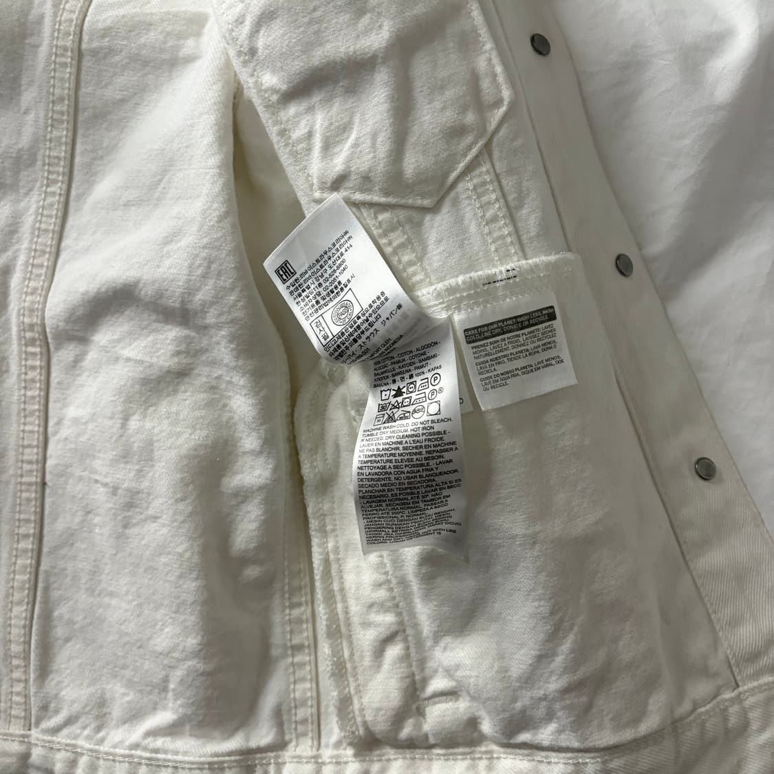 리바이스 화이트 데님자켓 상품이미지3