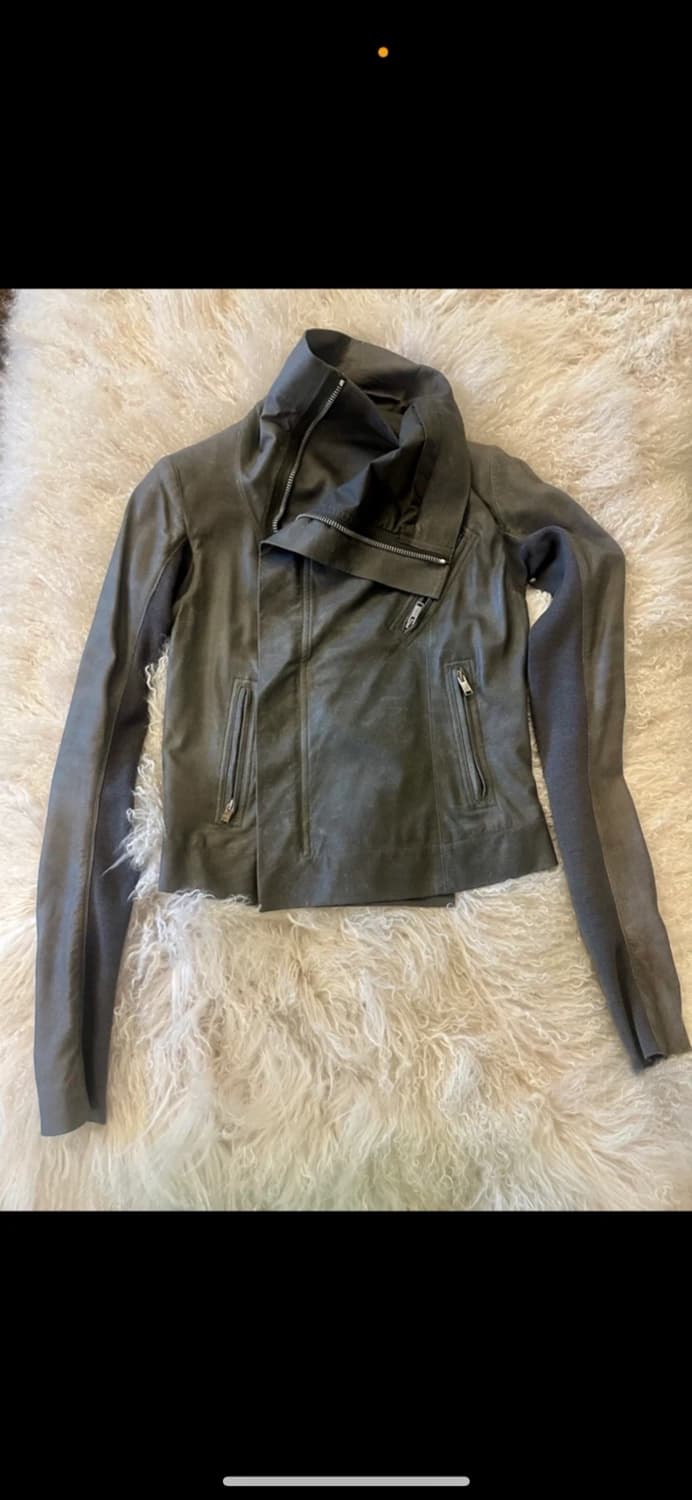 릭오웬스 레더자켓 40 상품이미지1