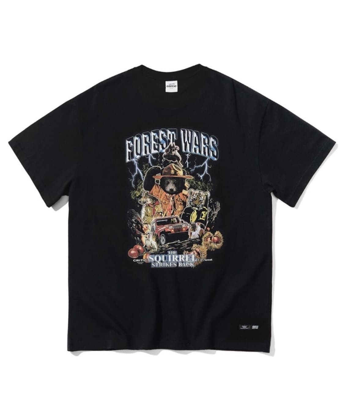 크리틱 FOREST WARS 반팔 티셔츠 블랙 XXXL 상품이미지1