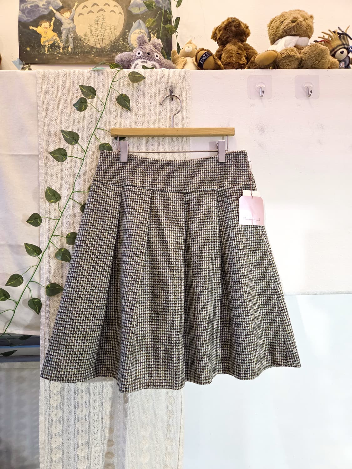 울 미디 스커트 상품이미지1